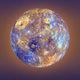 Stylized view of Mercury.